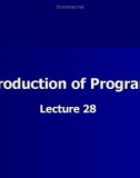 Lecture Introduction to Programming: Lesson 28