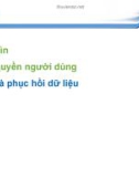 Bài giảng Hệ quản trị cơ sở dữ liệu: Chương 5.2 - Phạm Nguyên Thảo