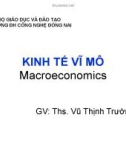 Bài giảng Kinh tế vĩ mô (Macroeconomics): Chương 1 - ThS. Vũ Thịnh Trường