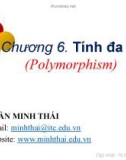 Bài giảng Lập trình hướng đối tượng: Chương 6 - Trần Minh Thái