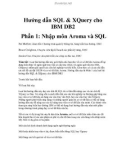 Hướng dẫn SQL & XQuery cho IBM DB2 Phần 1: Nhập môn Aroma và SQL