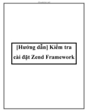 Kiểm tra cài đặt Zend Framework