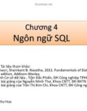 Bài giảng môn học Hệ cơ sở dữ liệu: Chương 4 - Nguyễn Như Hoa