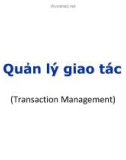 Bài giảng Hệ quản trị cơ sở dữ liệu: Quản lý giao tác