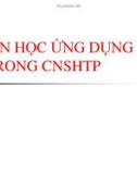 Tin học ứng dụng trong công nghệ thực phẩm