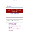 Bài giảng Lập trình Matlab cơ bản