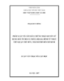 Luận văn Thạc sĩ Luật học: Pháp luật về cấp giấy chứng nhận quyền sử dụng đất ở cho cá nhân, hộ gia đình từ thực tiễn quận Thủ Đức, thành phố Hồ Chí Minh