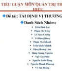 Tiểu luận Quản trị thương hiệu: Tái định vị thương hiệu