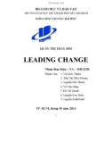 Bài tập nhóm: Leading change