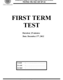 FIRST TERM TEST