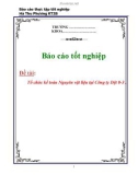 Báo cáo: Tổ chức kế toán nguyên vật liệu tại Công ty Dệt 8-3