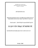 Luận văn thạc sĩ kinh tế: Một số giải pháp nâng cao hiệu quả kinh tế xuất nhập khẩu hàng may mặc tại công ty may 10