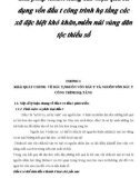 Dề tài: Giải pháp nhằm nâng cao hiệu quả sử Giải pháp nhằm hiệu quả dụng vốn đầu tư công trình hạ tầng các đầu trì xã đặc biệt khó khăn,miền núi vùng dân đặc biệt khó khăn,miề tộc thiểu số