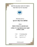 Tiểu luận: Phân tích và đánh giá công ty tập đoàn dầu khí Anpha (ASP)