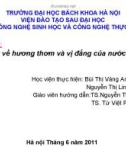 Tiểu luận: Tìm hiểu về hương thơm và vị đắng của nước bưởi