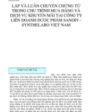 TÊN ĐỀ TÀI : LẬP VÀ LUÂN CHUYỂN CHỨNG TỪ TRONG CHU TRÌNH MUA HÀNG VÀ DỊCH VỤ KHUYẾN MÃI TẠI CÔNG TY LIÊN DOANH DƯỢC PHẨM SANOFI – SYNTHELABO VIỆT NAM