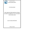 Luận văn Thạc sĩ Kế toán: Hoàn thiện hệ thống kiểm soát nội bộ tại Công ty cổ phần Tư vấn và Xây dựng Năng Lượng Xanh
