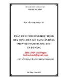 Luận văn Phân tích tình hình hoạt động huy động tiền gửi tại Ngân hàng TMCP Việt Nam Thương Tín - CN Đà Nẵng