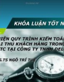 Đề tài: Hoàn thiện quy trình kiểm toán mục phải thu khách hàng trong kiểm toán BCTC tại công ty TNHH Deloitte VN