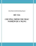 Đề tài: Chương trình thi trắc nghiệm qua mạng