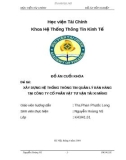 Đồ án cuối khóa: Xây dựng hệ thống thông tin quản lý bán hàng tại Công ty cổ phần Vật tư Vận tải Xi măng