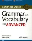 Ebook Grammar and vocabulary for advanced: Part 1