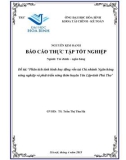 Báo cáo thực tập tốt nghiệp: Phân tích tình hình huy động vốn tại Chi nhánh Ngân hàng nông nghiệp và phát triển nông thôn huyện Yên Lập-tỉnh Phú Thọ