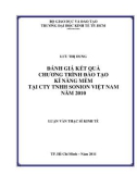 Luận văn Thạc sĩ Kinh tế: Đánh giá kết quả chương trình đào tạo kĩ năng mềm tại cty TNHH Sonion Việt Nam năm 2010