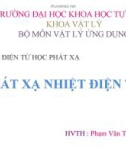 Bài thuyết trình Điện tử học phát xạ: Phát xạ nhiệt điện tử