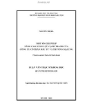 Luận văn Thạc sĩ Khoa học: Một số giải pháp nâng cao năng lực cạnh tranh của Công ty cổ phần Đầu tư và Thương mại TNG