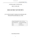 Đề tài: Một số tìm hiểu về điểm di tích chính Bắc Môn (Khu di tích Hoàng Thành Thăng Long – Hà Nội)