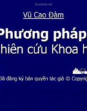 Đại cương phương pháp nghiên cứu khoa học - Vũ Cao Đàm