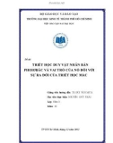 Bài tập cá nhân triết học: Chủ nghĩa duy vật nhân bản Phoiobac và vai trò của nó đối với sự ra đời của triết học Mác