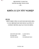 Khóa luận tốt nghiệp: Hoàn thiện kế toán tiêu thụ và xác định kết quả tiêu thụ tại Công ty Cổ phần Thương mại Vận tải Xuân Hồng