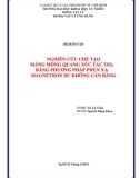 Báo cáo Vật lý: Nghiên cứu chế tạo màng mỏng quang xúc tác TiO2 bằng phương pháp phún xạ Magnetron DC không cân bằng