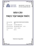 Báo cáo thực tập nhận thức: Ngân Hàng TMCP Sài Gòn Thường Tín