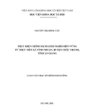 Luận văn Thạc sĩ Chính sách công: Thực hiện chính sách giảm nghèo bền vững từ thực tiễn xã Vĩnh Nhuận, huyện Châu Thành, tỉnh An Giang