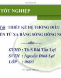 Thiết kế hệ thống điều khiển từ xa bằng sóng hồng ngoại - Nguyễn Đình Lợi