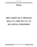 Đề tài: Điều khiển quá trình ra hoa của một số cây ăn quả bằng Ethepphon