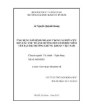 Luận văn Thạc sĩ Kinh tế: Ứng dụng mô hình Ohlson trong nghiên cứu đến các yếu tố ảnh hưởng đến cổ phiếu niêm yết tại thị trường chứng khoán Việt Nam