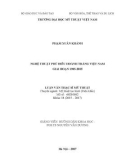 Luận văn Thạc sĩ Mĩ thuật: Nghệ thuật phù điêu hoành tráng Việt Nam giai đoạn 1985 - 2015