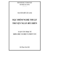 Luận văn Thạc sĩ Khoa học xã hội và nhân văn: Đặc điểm nghệ thuật truyện ngắn Bùi Hiển