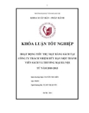 Tóm tắt Khóa luận tốt nghiệp khoa Xuất bản - Phát hành: Hoạt động tiêu thụ mặt hàng sách ở Công ty TNHH Một thành viên Sách và Thương mại Hà Nội từ năm 2010 – 2013