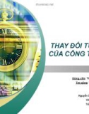 Thuyết trình: Thay đổi tư duy công ty