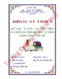 Khóa luận tốt nghiệp Kinh tế và phát triển: Hiệu quả sản xuất hồ tiêu trên địa bàn xã Vĩnh Kim, huyện Vĩnh Linh, tỉnh Quảng Trị