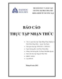 Báo cáo thực tập nhận thức: Ngân Hàng Nông Nghiệp và Phát Triển Nông Thôn – Chi nhánh huyện Tân Phước