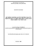 Luận văn thạc sỹ kinh tế: Hệ thống nhượng quyền thương mại của một số công ty trên thế giới và khả năng phát triển vào Việt Nam