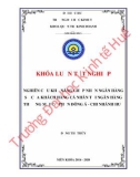 Khóa luận tốt nghiệp Quản trị kinh doanh: Nghiên cứu khả năng chấp nhận ngân hàng số của khách hàng cá nhân tại ngân hàng Đông Á chi nhánh Huế