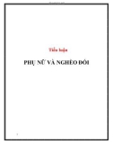 Tiểu luận: Phụ nữ và nghèo đói