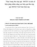 Luận văn: Thực trạng thu nộp quỹ BHXH và một số biện pháp nhằm nâng cao hiệu quả thu nộp quỹ BHXH Việt Nam hiện nay